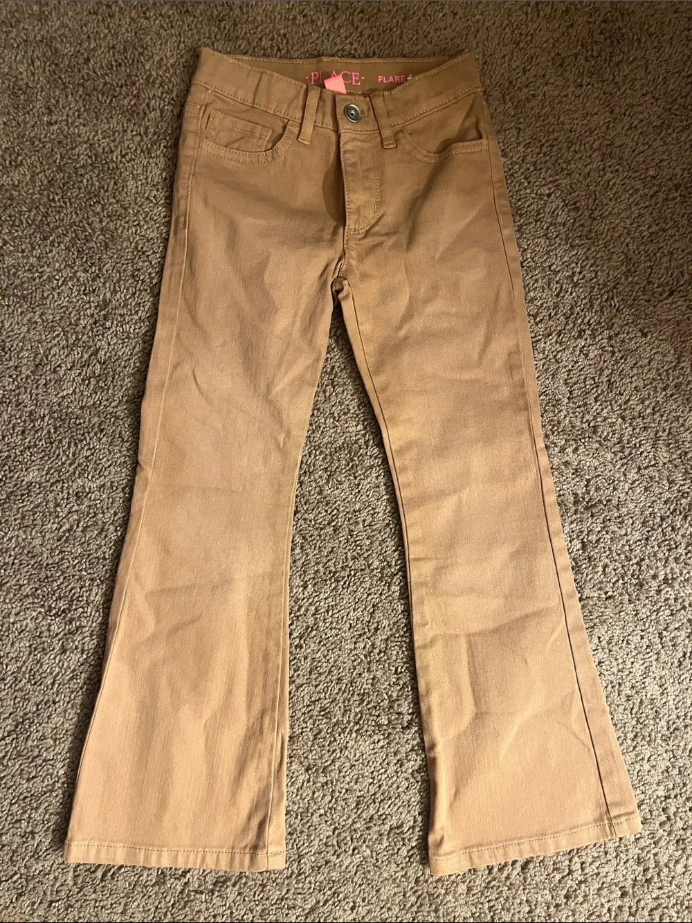 The Children's Place Tan Flare Chinos